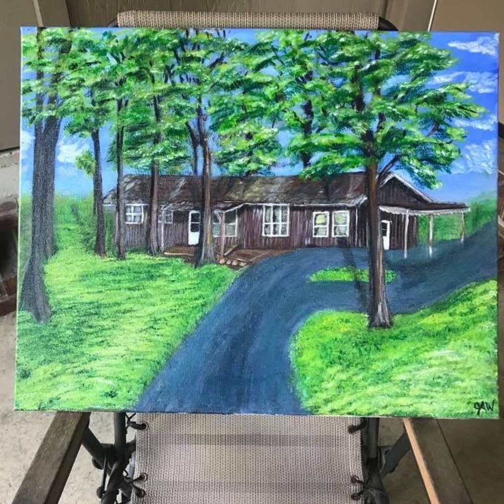 Hand painted by me. Original.